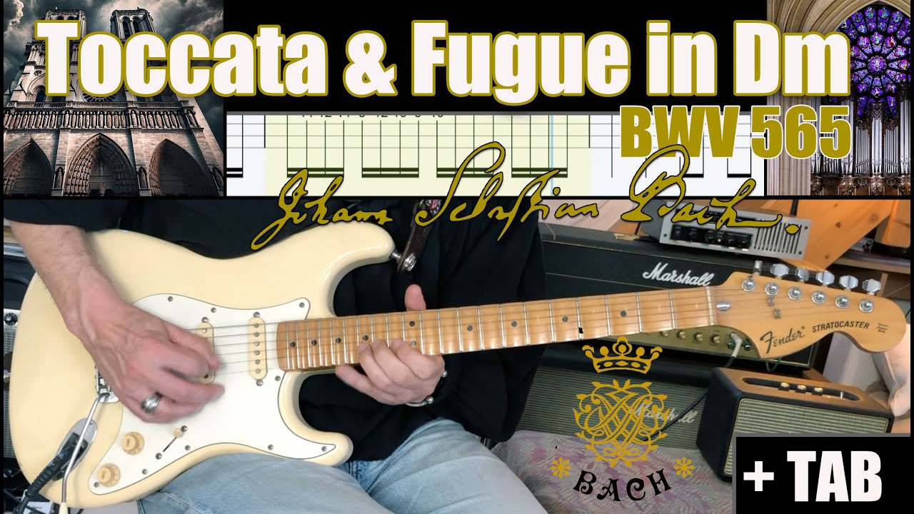 Toccata & Fugue in Dm BWV 565 (COMPLETE Cover + TAB) - J.S. BACH ⛪️ 🎹 🔥