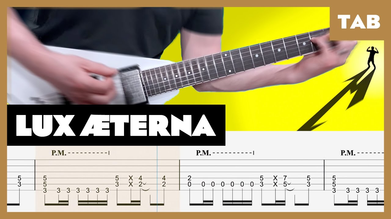 Lux Æterna Metallica Cover | Guitar Tab | Lesson | Tutorial