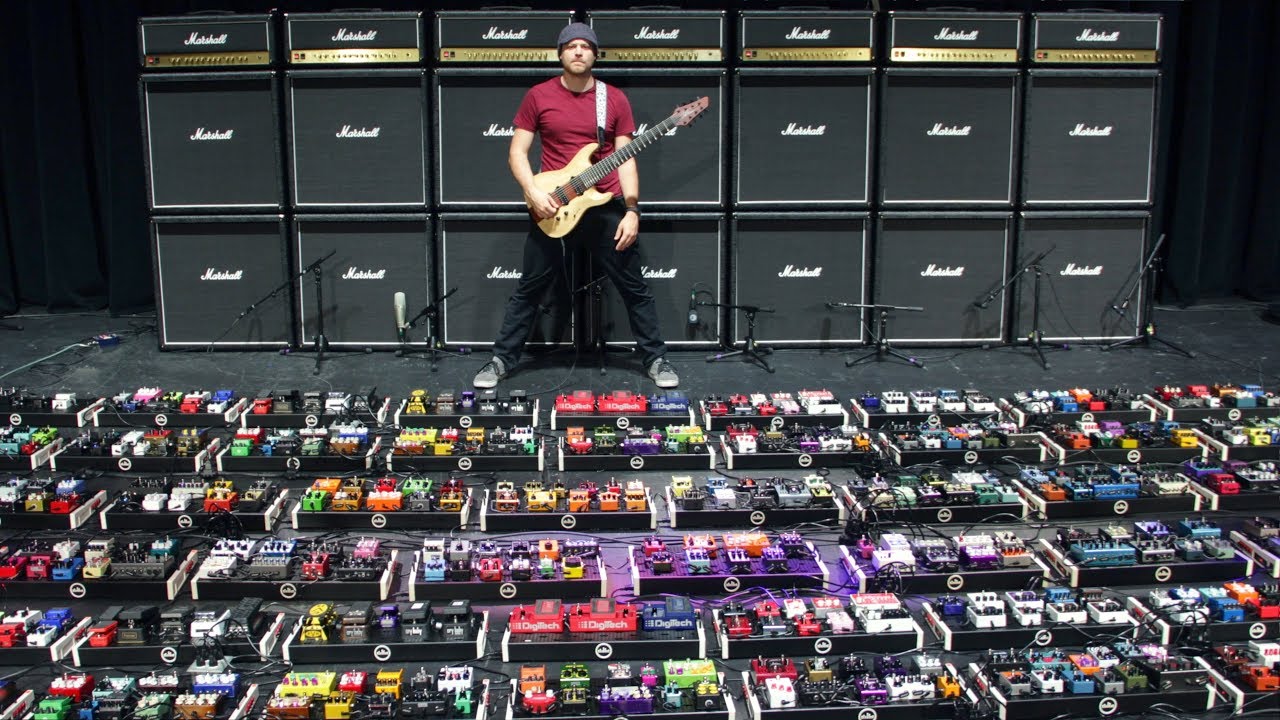 The World's Largest Guitar Pedalboard (world record)