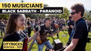 Paranoid (BLACK SABBATH) - 150 musicians @CITYROCKS (The biggest rock flashmob in Romania)