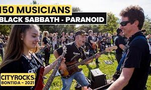 Paranoid (BLACK SABBATH) - 150 musicians @CITYROCKS (The biggest rock flashmob in Romania)