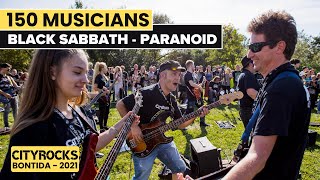Paranoid (BLACK SABBATH) - 150 musicians @CITYROCKS (The biggest rock flashmob in Romania)